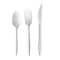Boardwalk Three-Piece Cutlery Kit, Fork/Knife/Teaspoon, Mediumweight, White, 250PK BWK3KITWHPS - alternate 2
